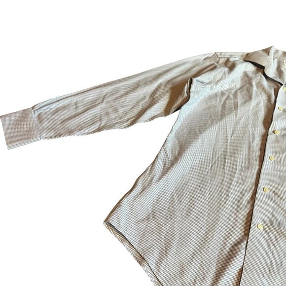 Brooks Brothers Regent Button-Down Dress Shirt White Check Print Size 15 Men's - Picture 4 of 11